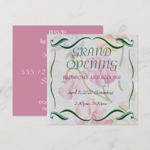 INVITATION GRAND OUVERTURE FLEURS AU POIS D'EAU PE