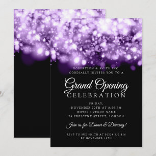 Invitation Grand ouverture officielle de l'entreprise Purple 