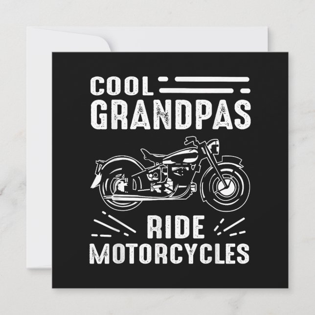 Invitation Grand Père Biker (Devant)