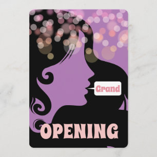 Invitation Grand salon de beauté coiffeur