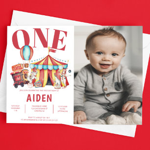 Invitation Grand Top Carnaval de cirque 1ère photo Anniversai