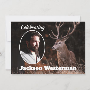Invitation Grand White Tail Buck Memorial 