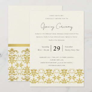 INVITATION GRANDE CÉRÉMONIE D'OUVERTURE OFFICIELLE DE DAMASK