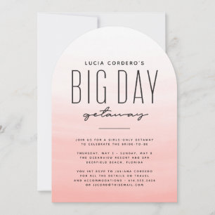 Invitation Grande journée escapade destination bachelorette f