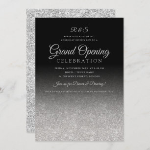 Invitation Grande ouverture de l'entreprise Silver Glam Parti