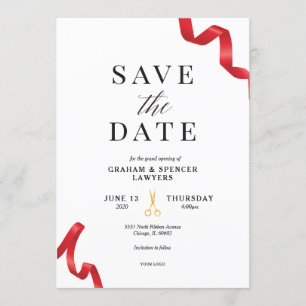 Invitation Grande ouverture Enregistrer la date