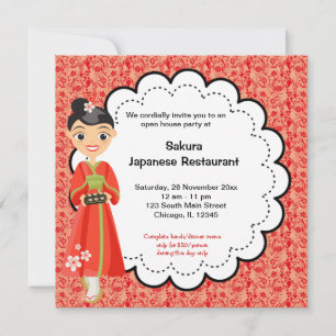 Invitation Grande ouverture japonaise