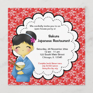 Invitation Grande ouverture japonaise