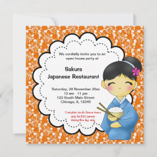Invitation Grande ouverture japonaise