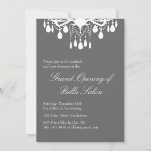 Invitation Grande salle de bal d'ouverture sur le Smokey Grey