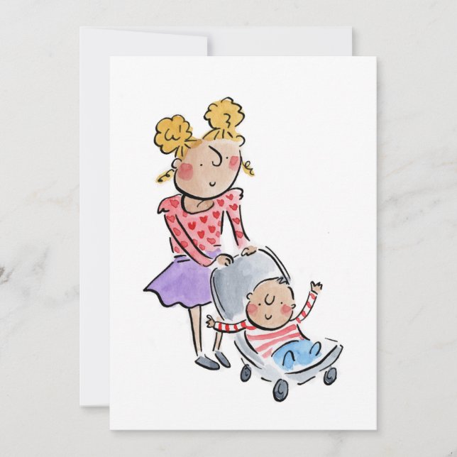 Invitation Grande soeur (Devant)