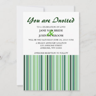 Invitation Grandes vertes cool