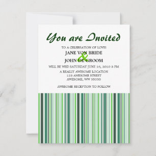 Invitation Grandes vertes cool