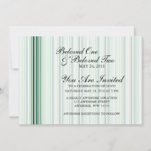 Invitation Grandes vertes cool