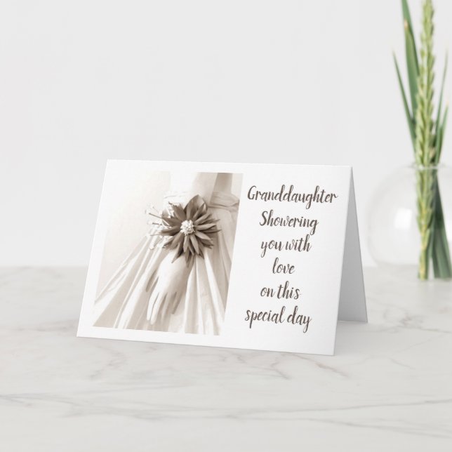 INVITATION **GRANDFIUGHTER** DOUCHE U W/ LOVE SHOWER CARD (Devant)