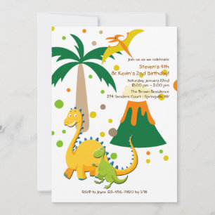 Invitation Grands et Petits Dinosaures