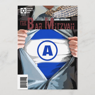 Invitation Graphic Novel Bar Mitzvah