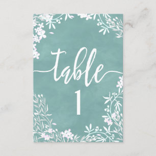Invitation Graphique de disposition des tables avec numéro de