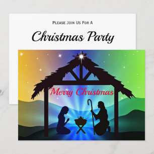 Invitation Graphique de Noël du directeur de la nativité