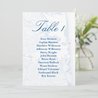 Invitation Graphique de placement de sièges de mariage Big Ch
