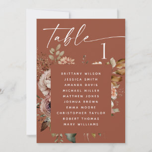 Invitation Graphique de sièges de mariage en terre cuite prof