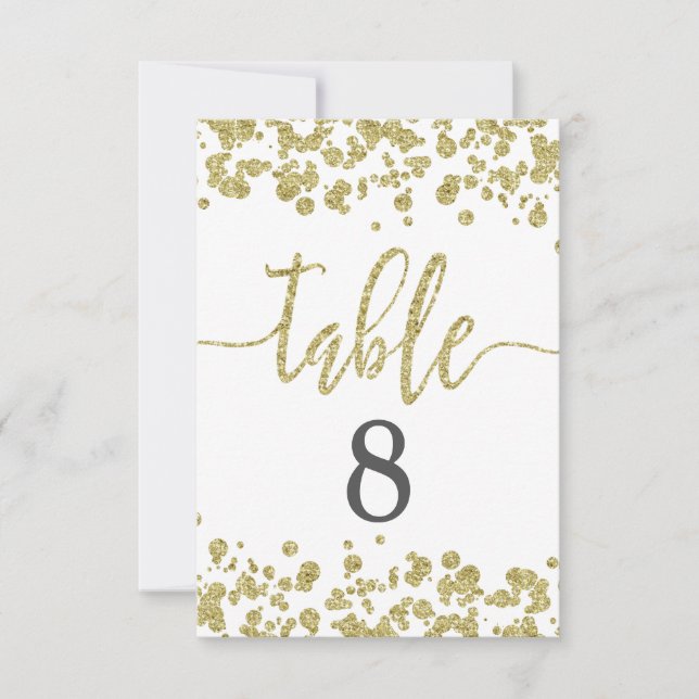 Invitation Graphique de table de numéros de sièges avec confe (Devant)