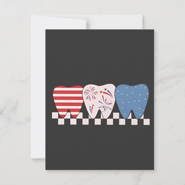 Invitation Graphisme à trois dents 4 juillet (Devant)