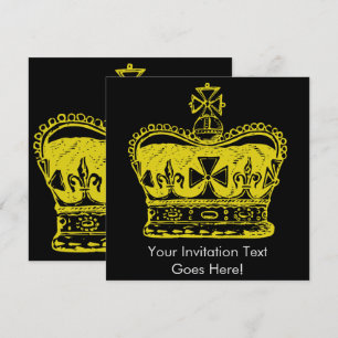 Invitation Graphisme Couronne Royale