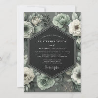Graphite Mint Bloom Mariage
