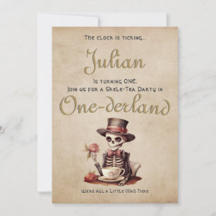 Invitation Grave erreur gothique squelette Halloween Baby Ann