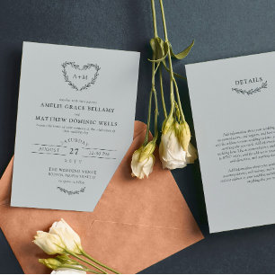 Invitation Gray Cloud couronne couronne couronne 2 en 1 Faire