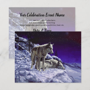 Invitation Gray Wolves