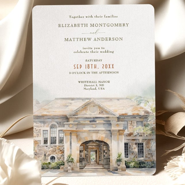 Invitation Graydon Hall Manor Toronto Mariage Destination (Créateur téléchargé)