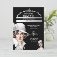 Great Gatsby luxueux 1920 style femme anniversaire
