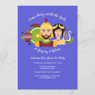 Invitation grecque de dieux