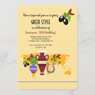 Invitation grecque d'urnes