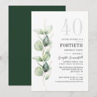 Green Eucalyptus 40e anniversaire