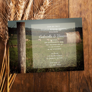 Invitation Green Farm Pasch Couples Wedding shower