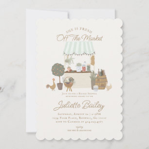 Invitation Green Farmers Market Agriturismo Douche nuptiale I