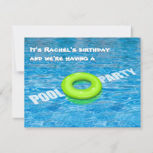 Invitation Green Floating Pool