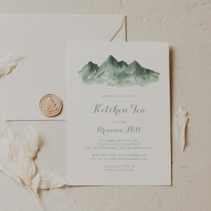 Invitation Green Mountain Country Kitchen Fête des mariées th