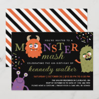 Green Orster Monster Mash Halloween Party