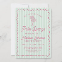Green Palm Springs Pastel Beach Anniversaire