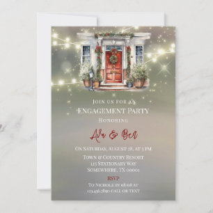 Invitation Green Red Berry Décor Porte Light