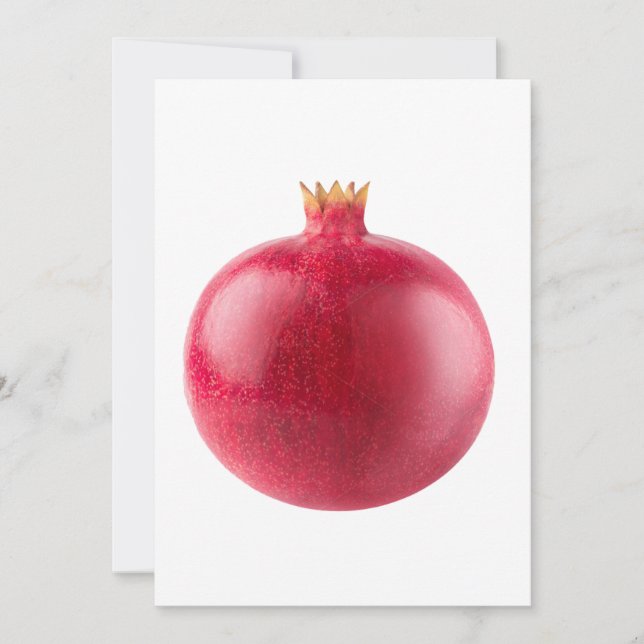 Invitation Grenade Rouge Entière Fraîche Fruit Alimentation S (Devant)