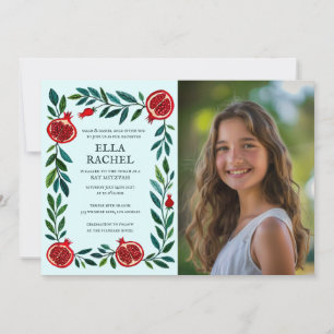 Invitation Grenades sur mesure PHOTO B'nai Bat Bar Mitzvah