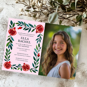 Invitation Grenades sur mesure PHOTO B'nai Bat Bar Mitzvah