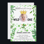 Invitation Grenouille 1er anniversaire prince baby kids party<br><div class="desc">C'est une belle et mignonne invitation de fête d'anniversaire inspirée par les grenouilles et la nature. Le modèle est prêt à utiliser ajouter votre propre message, nom du gosse, date, lieu, heure, R.S.V.P., et même deux photos l'une à l'avant et l'autre à l'arrière de l'invitation! Cette invitation de fête d'anniversaire...</div>