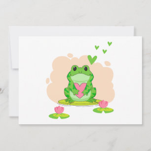 Invitation Grenouille de la Saint-Valentin