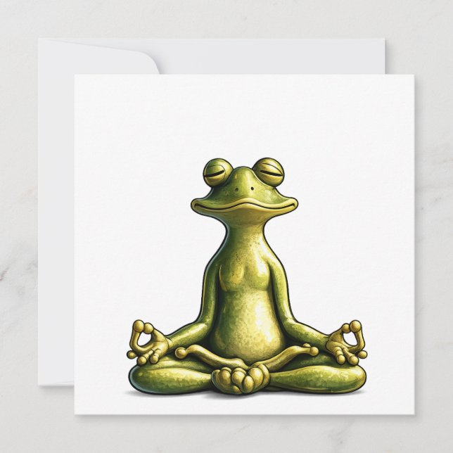 Invitation Grenouille Zen (Devant)